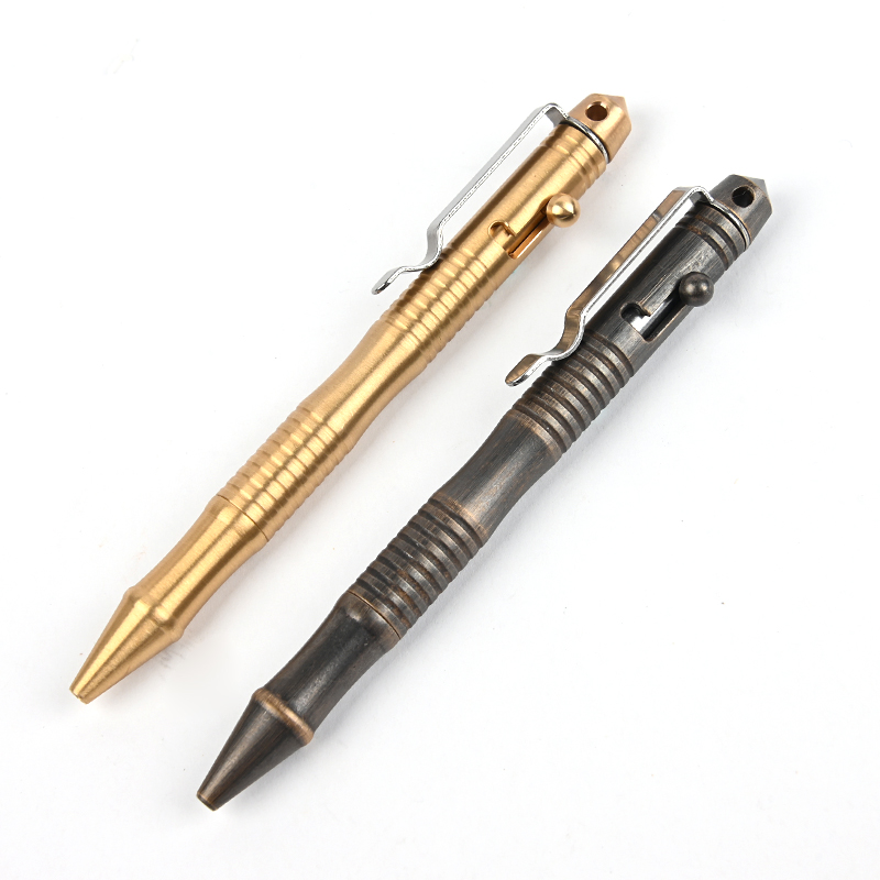 Pen Tactical Glass - Hochwertige Messing taktische Stift Büro Signatur