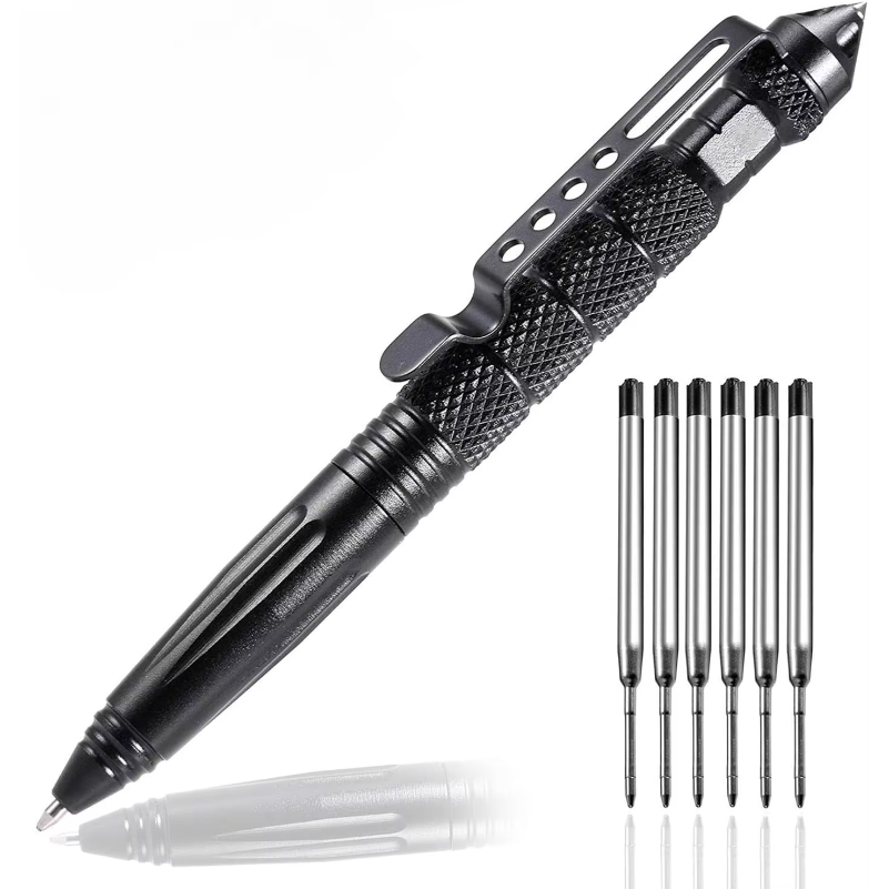 Pen Tactical Glass - Militärischer Taktischer Stift, Professioneller Selbstverteidigungsstift, Notfall-Glasbrecher-Stift